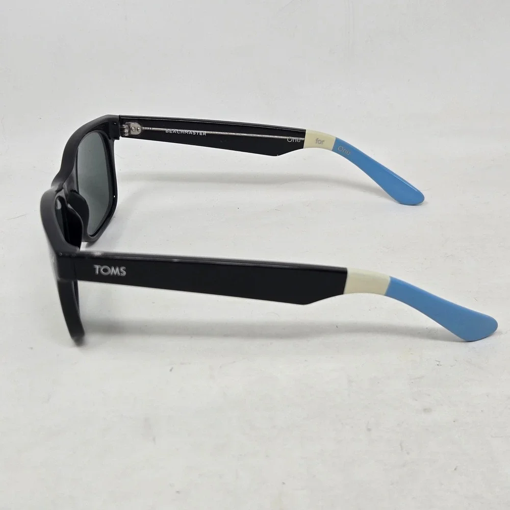 TOMS Beachmaster Polarized Sunglasses Black Blue S001L-001-03P 55-17-140